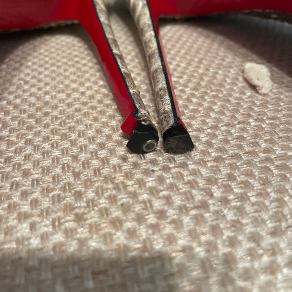 Christian Louboutin Python Leather Mega Vamp Lace… - image 3